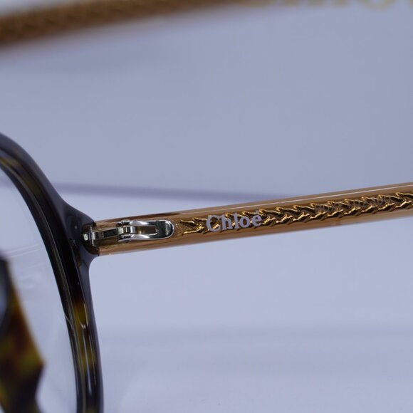 Chloe CH0012OA 004 Round Eyeglasses 50mm - Havana/Brown - Picture 8 of 11